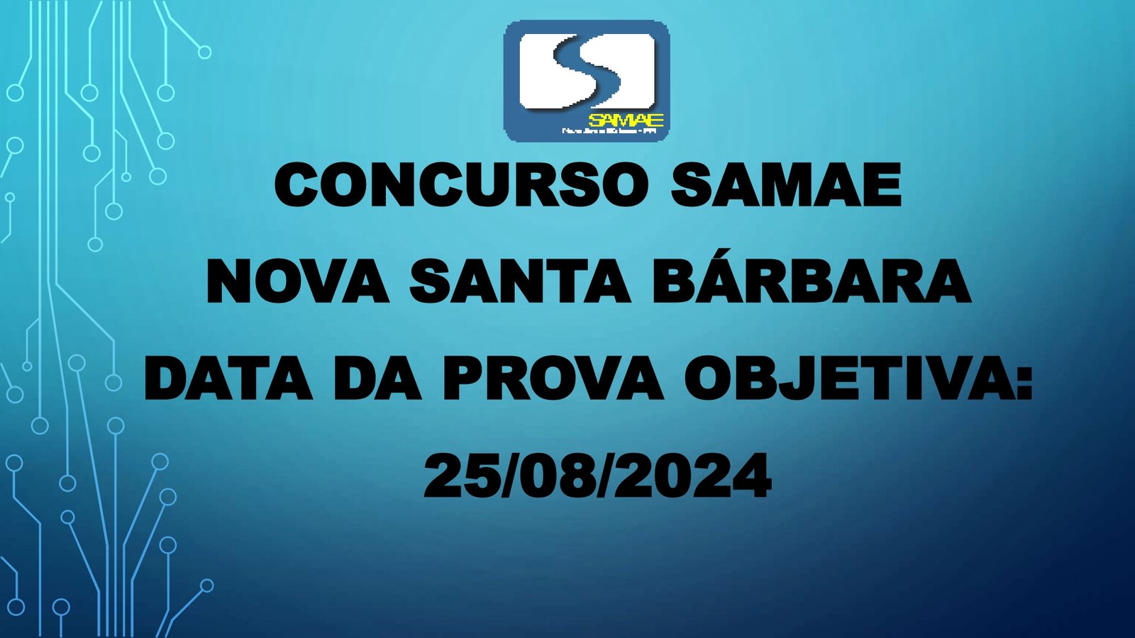 PROVA OBJETIVA CONCURSO SAMAE 2024